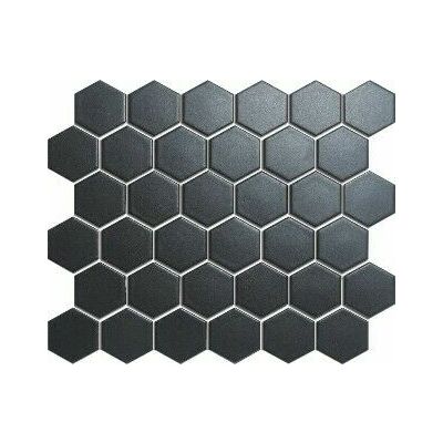 Hexagon black matt 5.1x5.9 cm,MOZAĪKFLĪZES