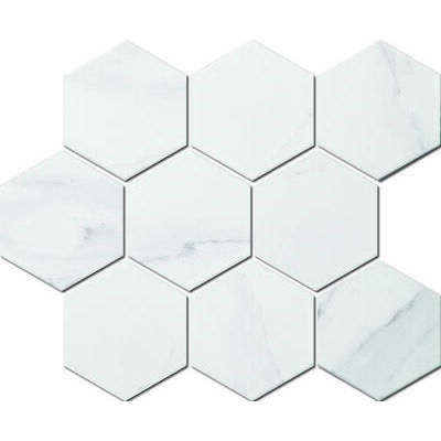 Marble Hex Carrara 9.5x11 cm,MOZAĪKFLĪZES