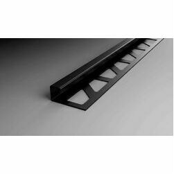Profils PV40-H10L250A14 kvadrāta alumīnija black matt 10mm 250cm,FLĪZĒŠANAS PALĪGMATERIĀLI
